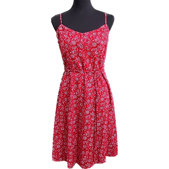 LOFT Dresses & Skirts - LOFT Bandana Print Slip Dress - EUC